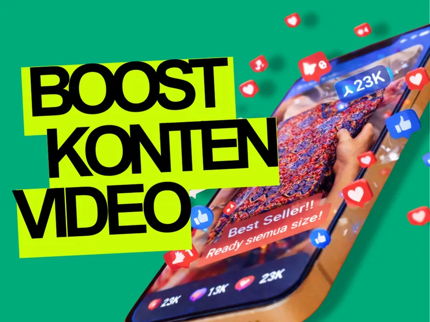 Ilustrasi program Boost Konten Video