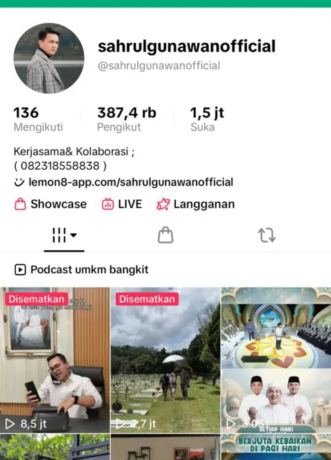 Foto Sahrul Gunawan (@sahrulgunawanofficial)